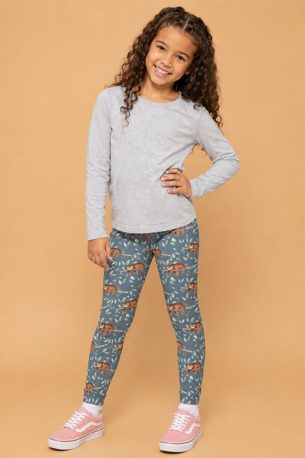 Sleeping Sloths Children's Active Leggings