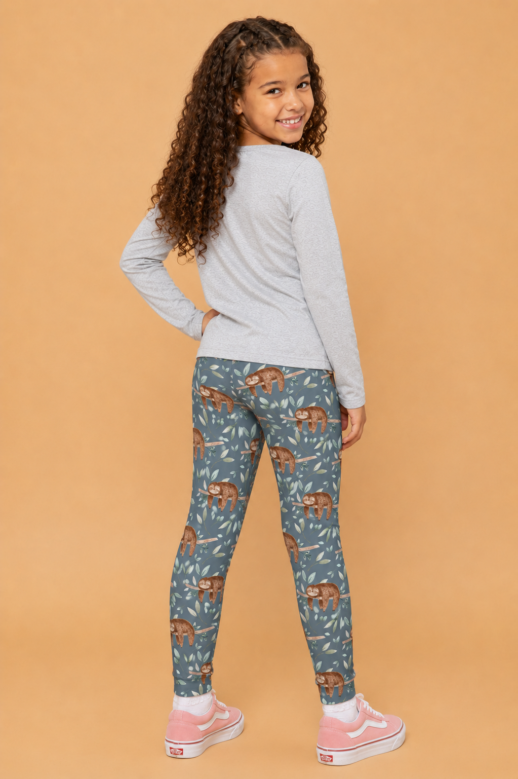 Sleeping Sloths Children's Active Leggings