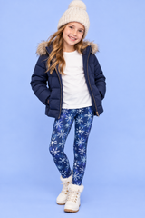 Snowy Night Children's Active Leggings