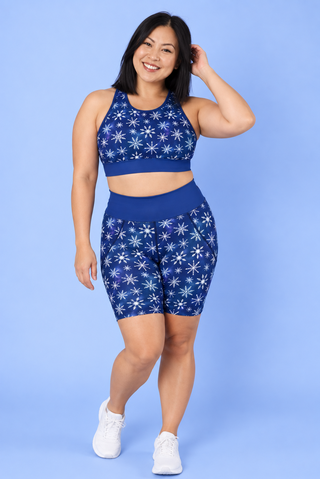 Snowy Night Women's Active Shorts