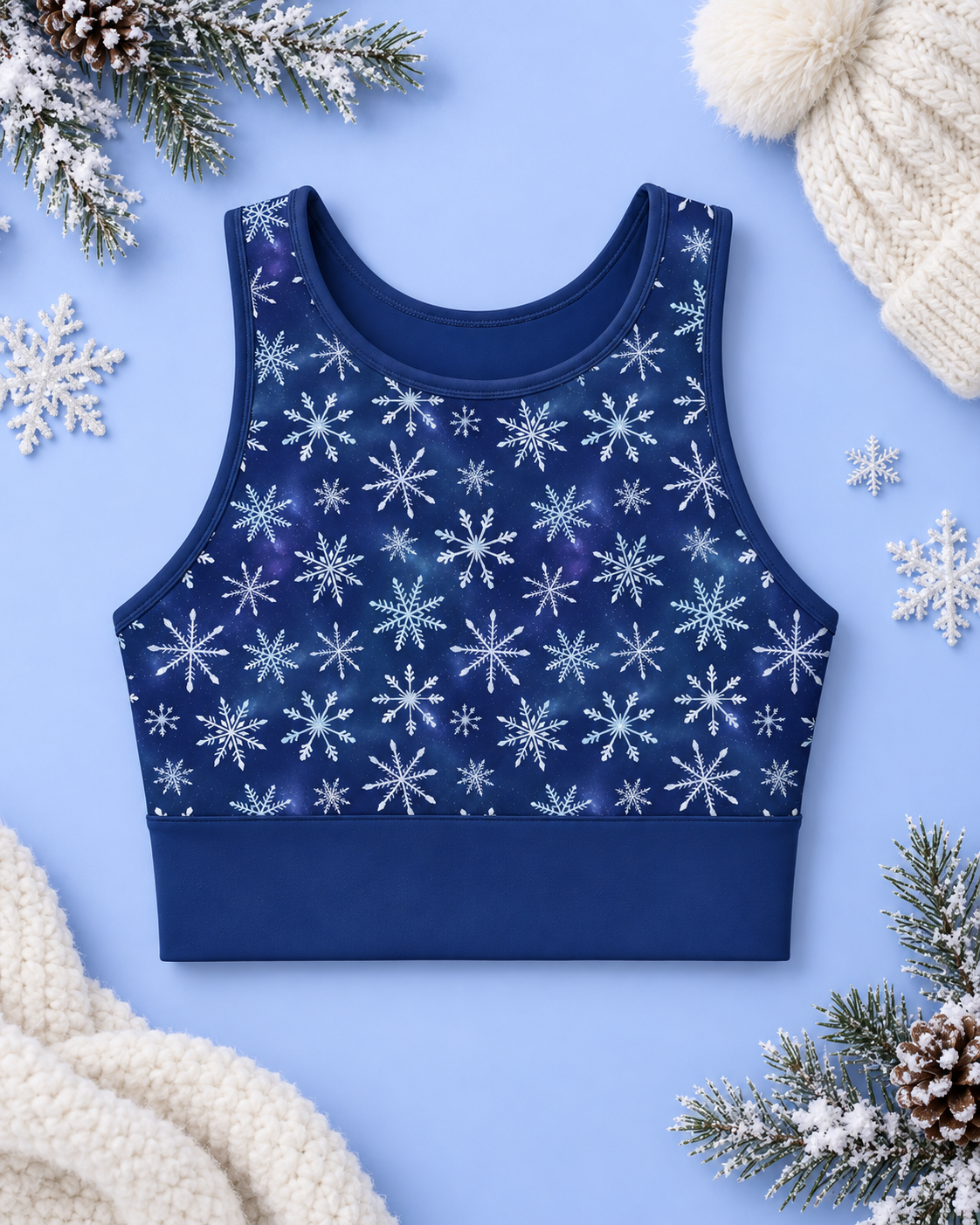 Snowy Night Women's Sports Bra