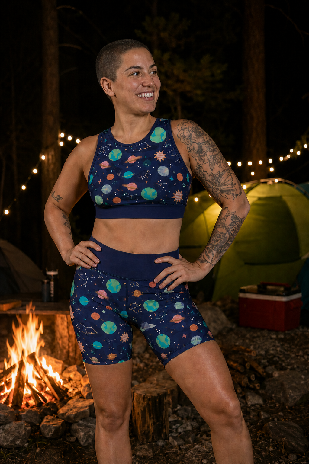 Space Women's Active Shorts
