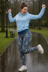 Splashing Puffins Women's Activewear Leggings