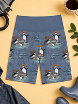 Splashing Puffins Women's Active Shorts