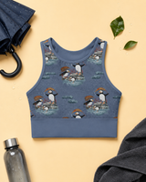 Splashing Puffins Sports Bra