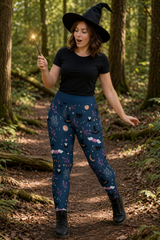 Spellbound (Navy) Women's Activewear Leggings