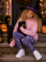 Spellbound (Purple) Children's Active Leggings