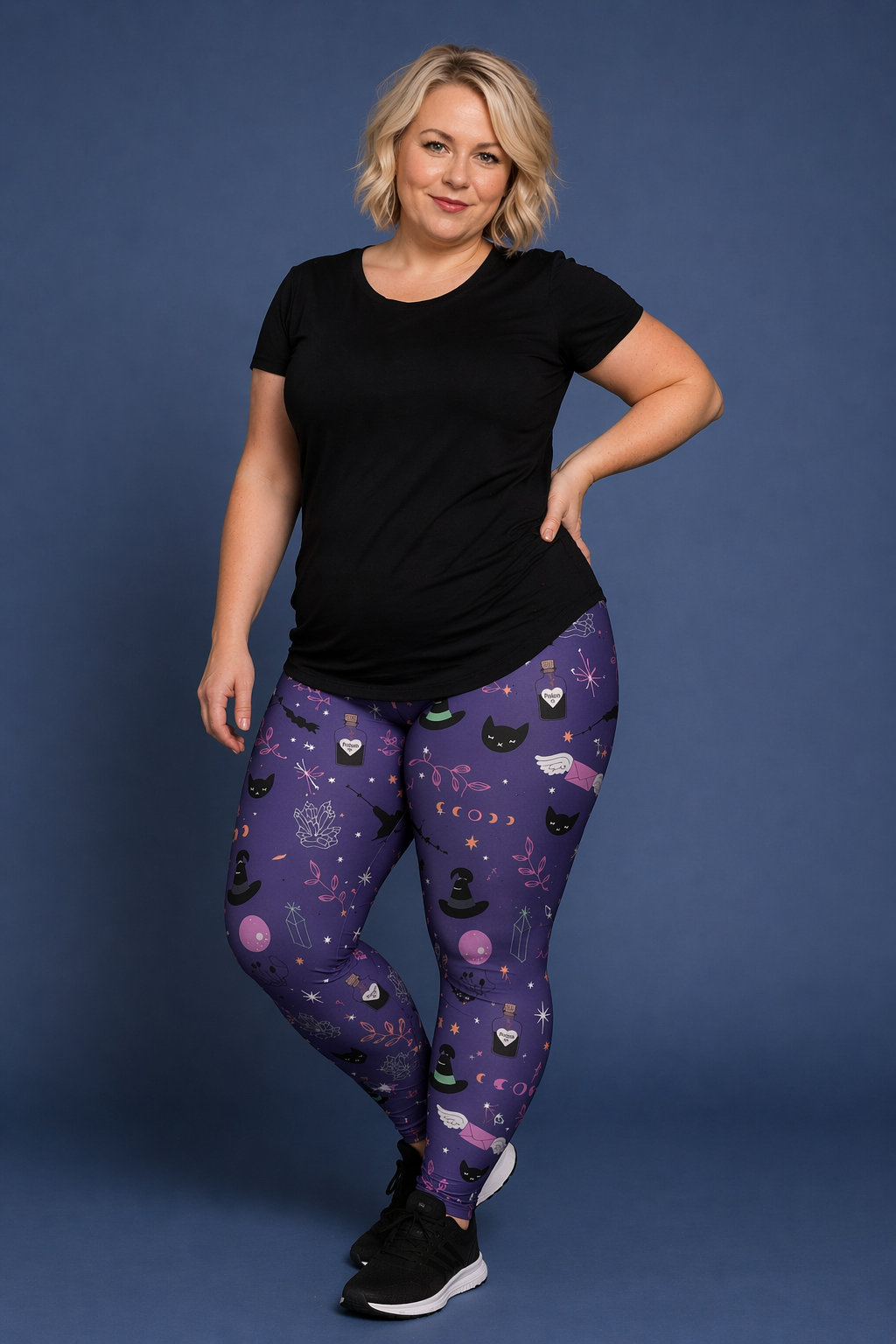 Spellbound (Purple) Women's Activewear Leggings