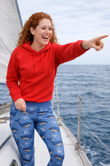 Splashing Whales Women's Activewear Leggings - Classic
