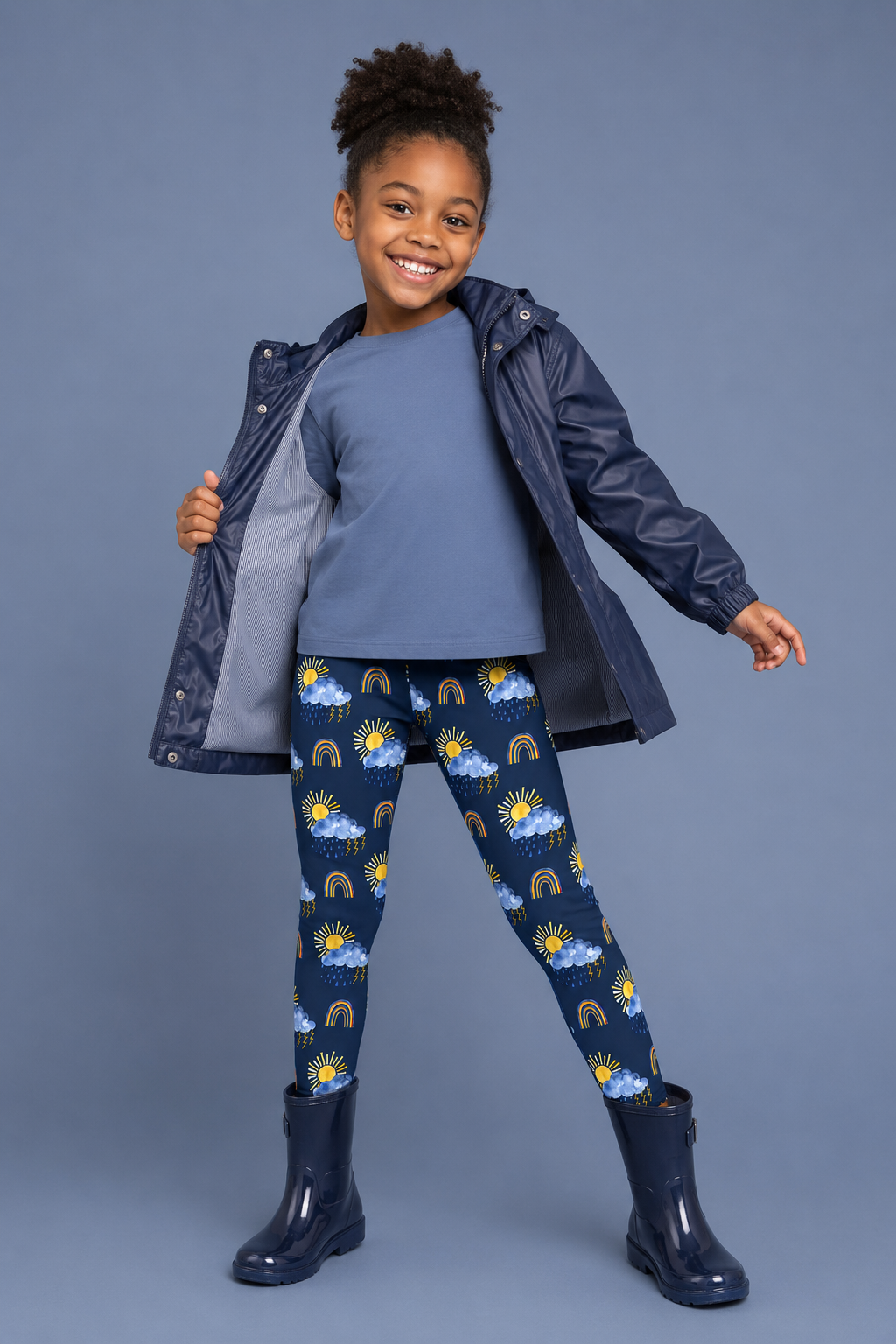 Stormy Weather Children's Active Leggings