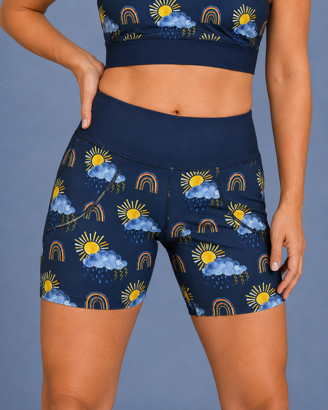 Stormy Weather Women's Active Shorts