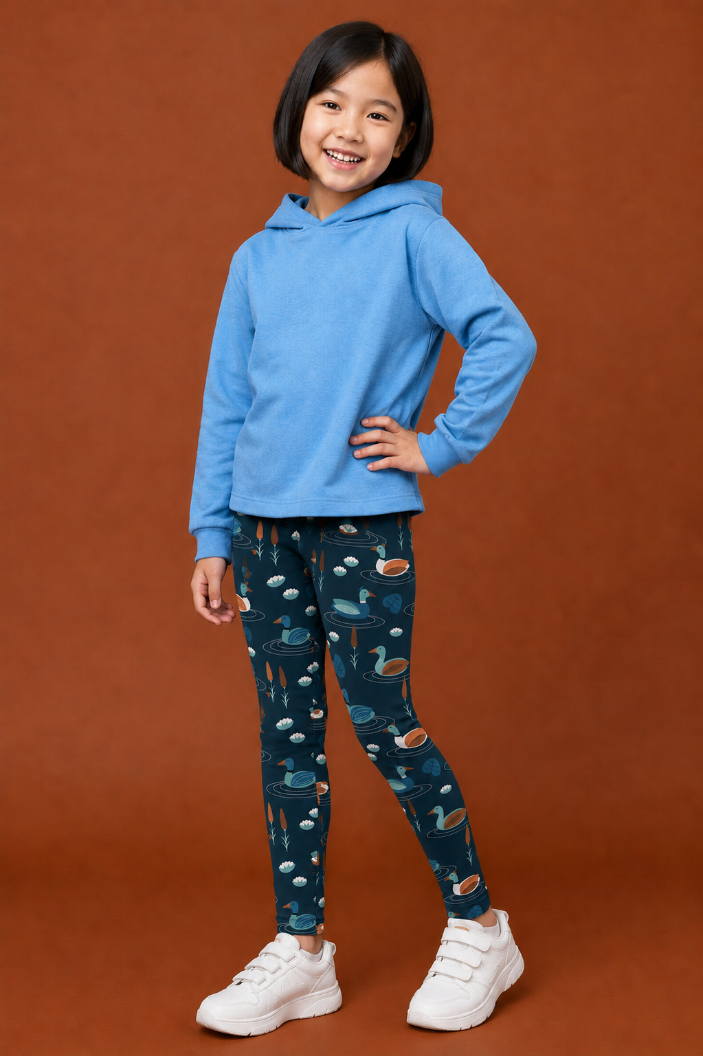 Swimming Ducks Children's Active Leggings