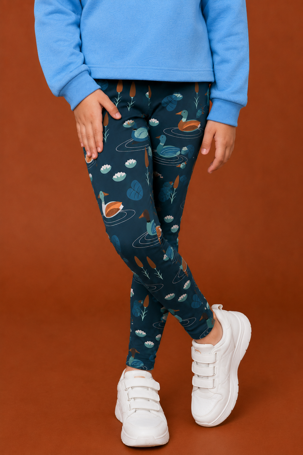 Swimming Ducks Children's Active Leggings