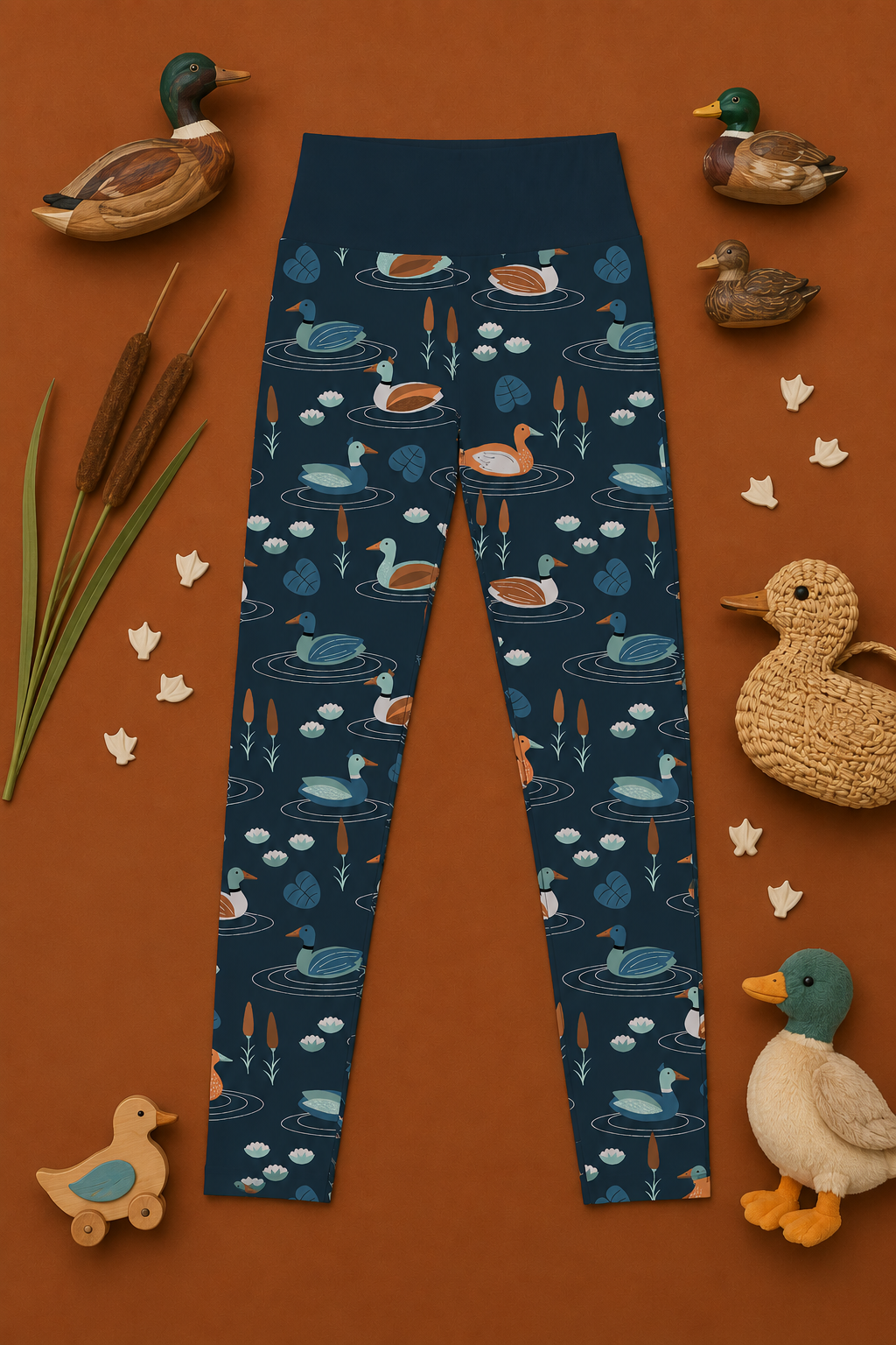 Swimming Ducks Children's Active Leggings