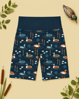 Swimming Ducks Women's Active Shorts