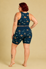 Swimming Ducks Sports Bra