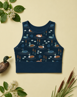 Swimming Ducks Sports Bra