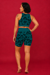 Teal Dogs Women's Active Shorts