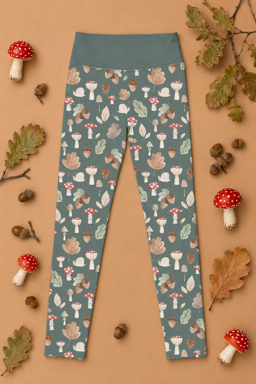 Toadstools & Acorns Children's Active Leggings