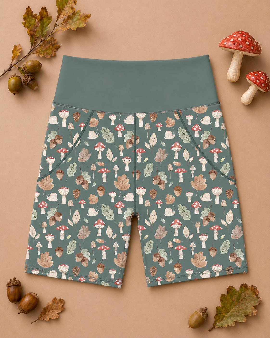Toadstools & Acorns Women's Active Shorts