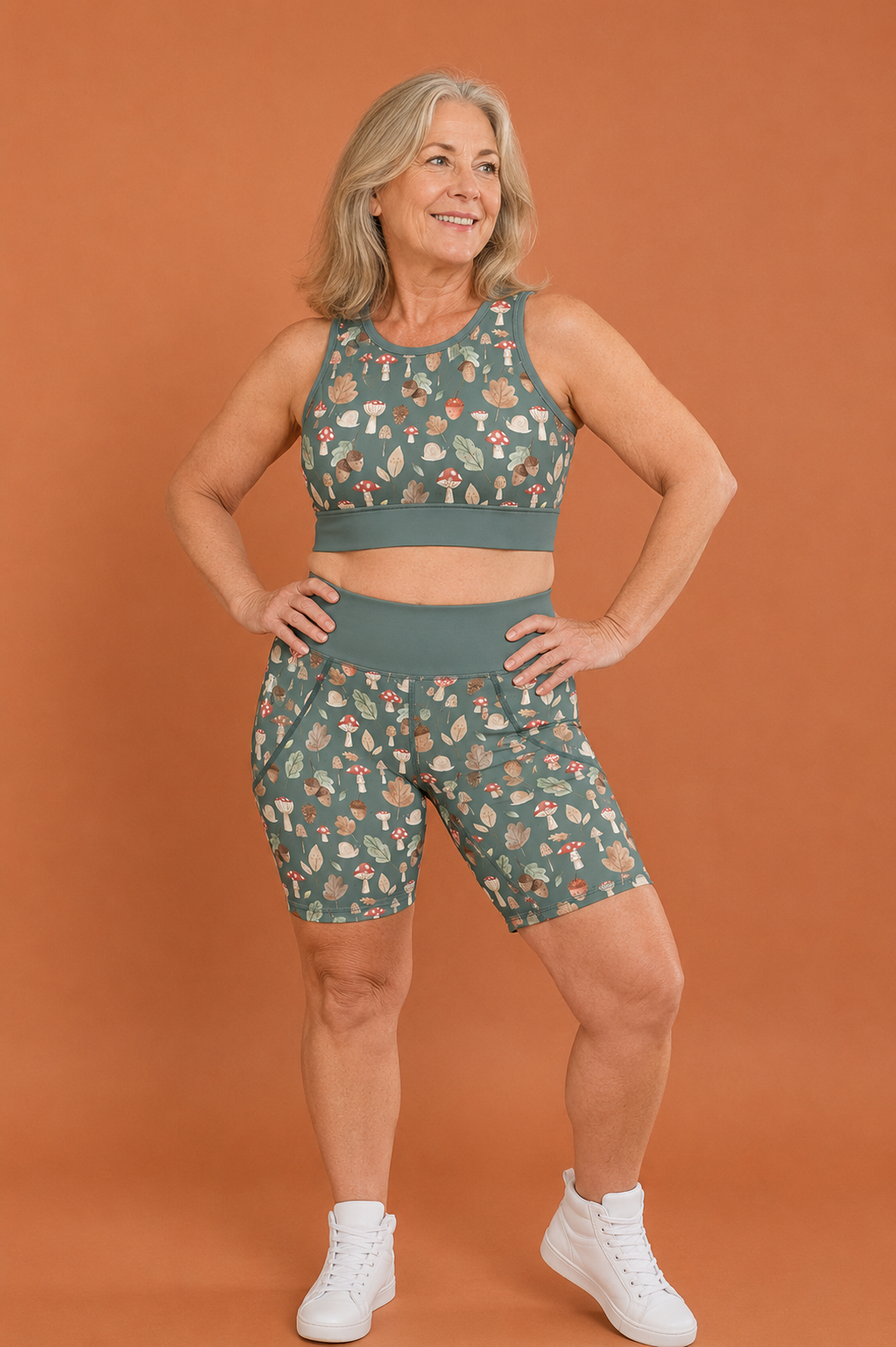 Toadstools & Acorns Sports Bra