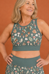 Toadstools & Acorns Sports Bra