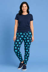 Turquoise Turtles Women's Activewear Leggings