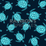 Turquoise Turtles Children's Active Leggings