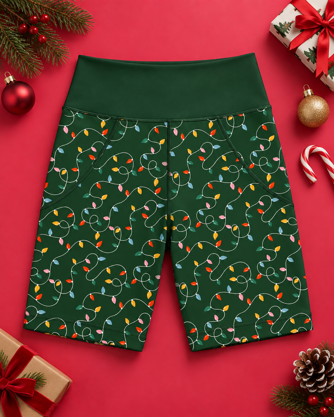 Twinkle Lights Women's Active Shorts