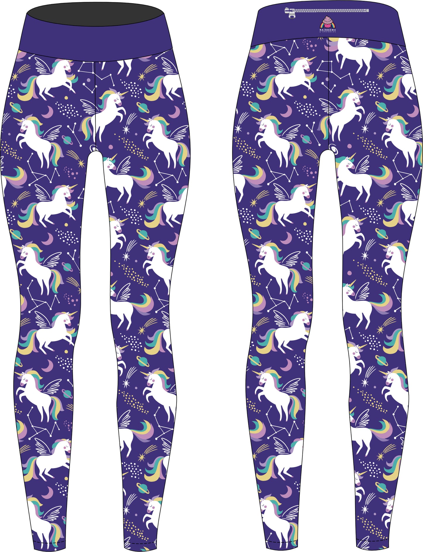 Unicorn Cosmos Children's Active Leggings