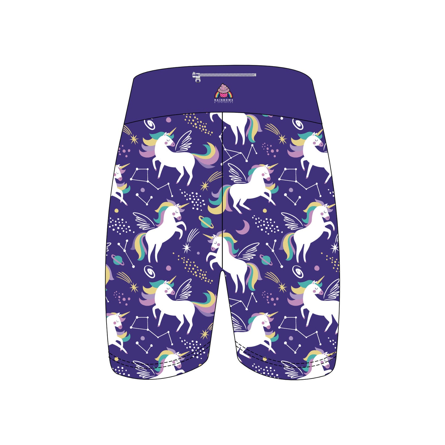 Unicorn Cosmos Women's Active Shorts