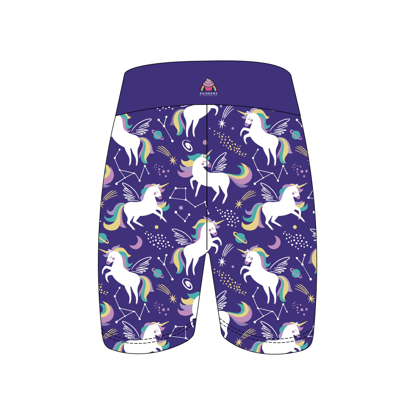 Unicorn Cosmos Women's Active Shorts