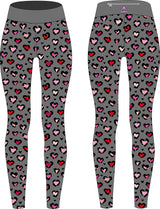 Leopard Hearts Children's Active Leggings