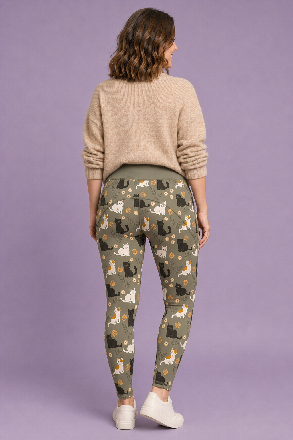 Whiskers & Wildflowers Women's Activewear Leggings