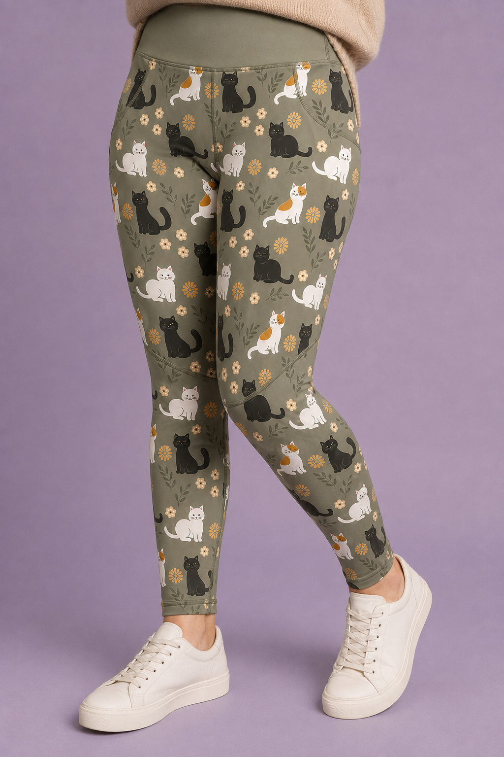 Whiskers & Wildflowers Women's Activewear Leggings