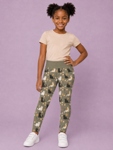 Whiskers & Wildflowers Children's Active Leggings