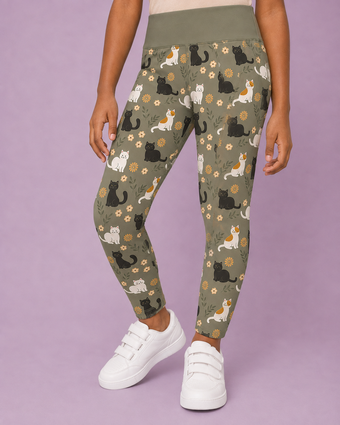 Whiskers & Wildflowers Children's Active Leggings
