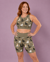 Whiskers & Wildflowers Sports Bra