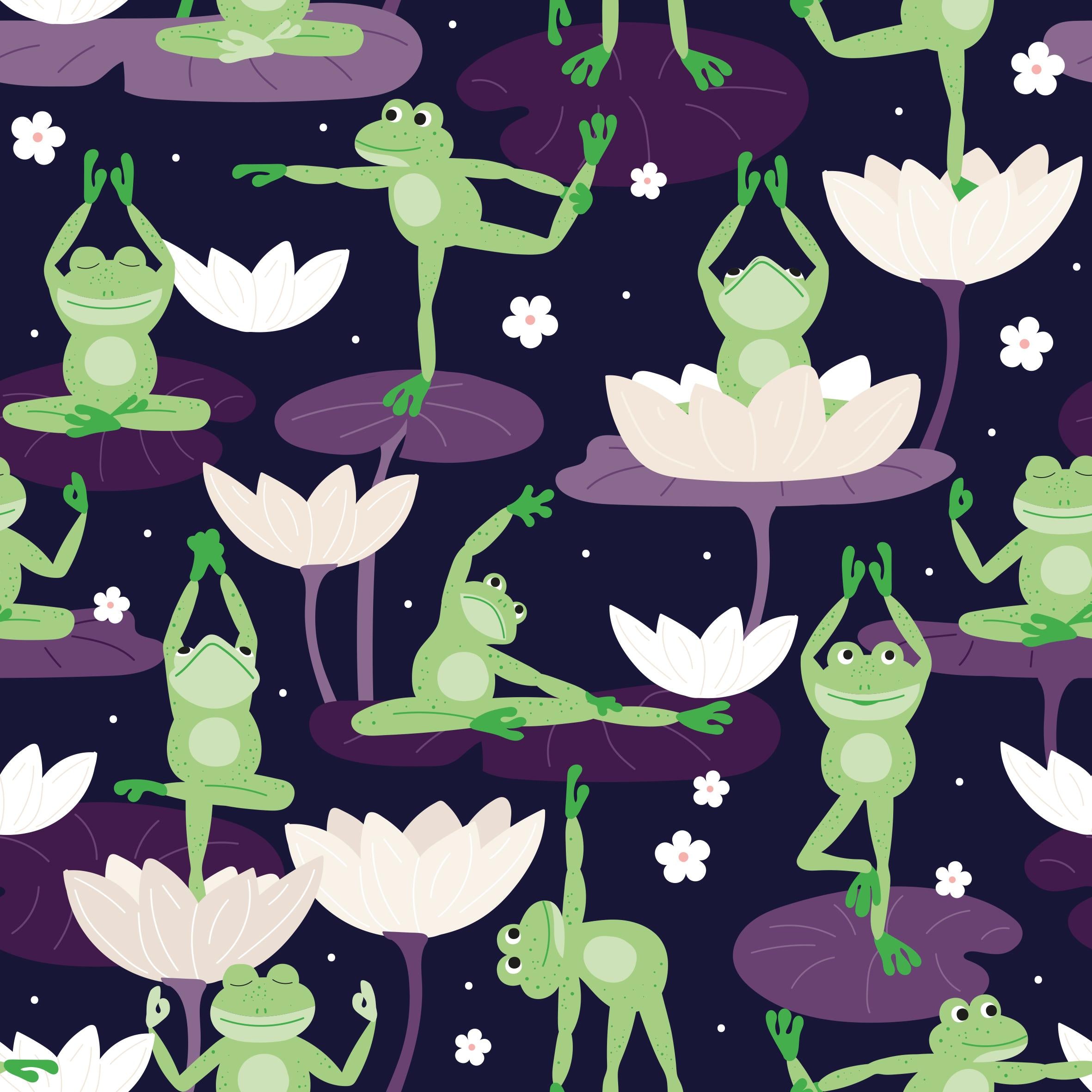 Yoga Frogs Children's Active Leggings