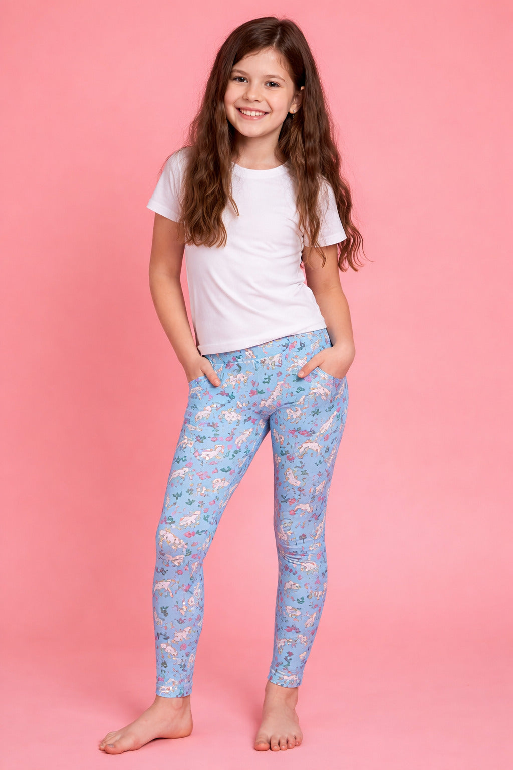 Happy Goat Garden Children's Active Leggings