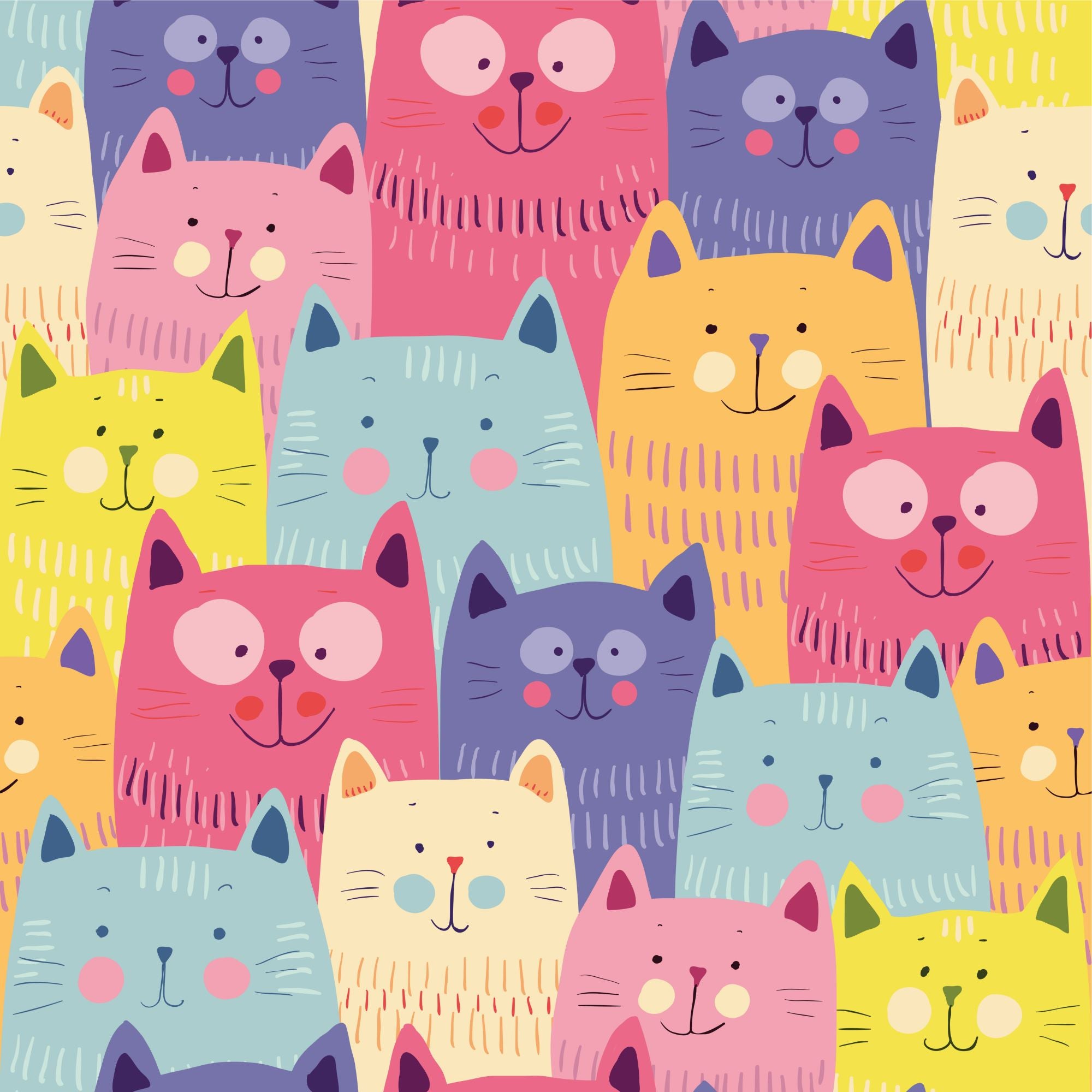 Colourful Cats Women's Activewear Leggings