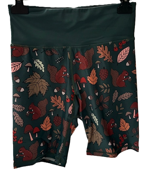 Last Chance - Squirrel Women's Active Shorts - Size 6-8 - Waistband Pocket