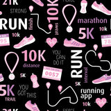 Runners (black & pink) Women's Activewear Leggings