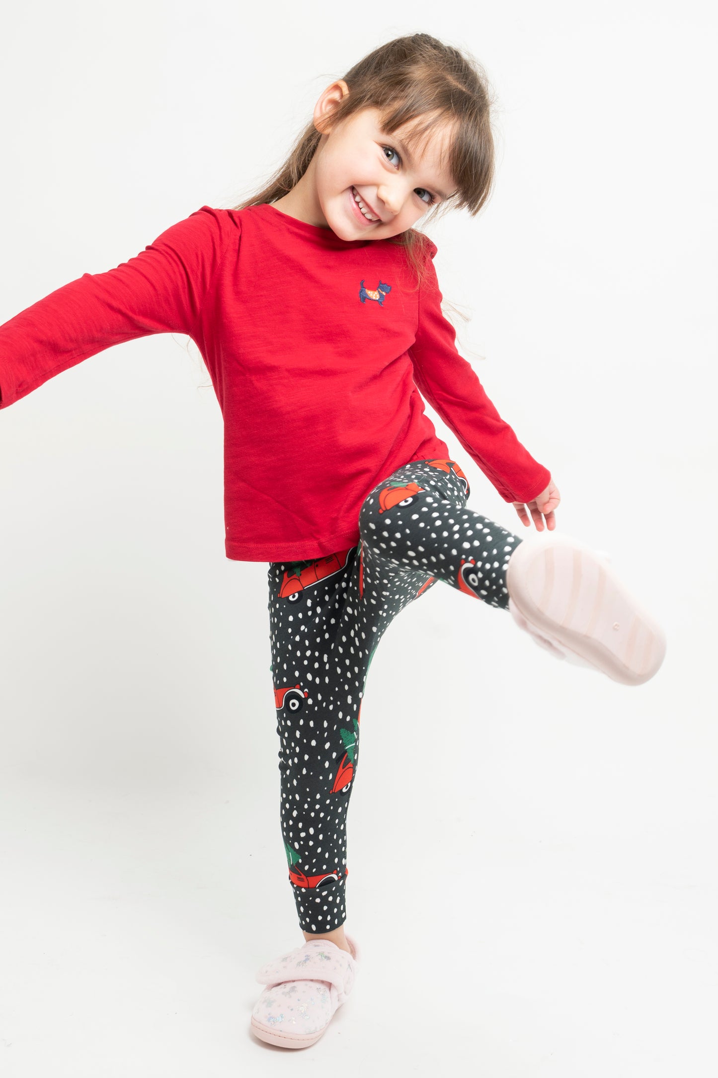 Christmas Cars Children's Cotton Jersey Leggings