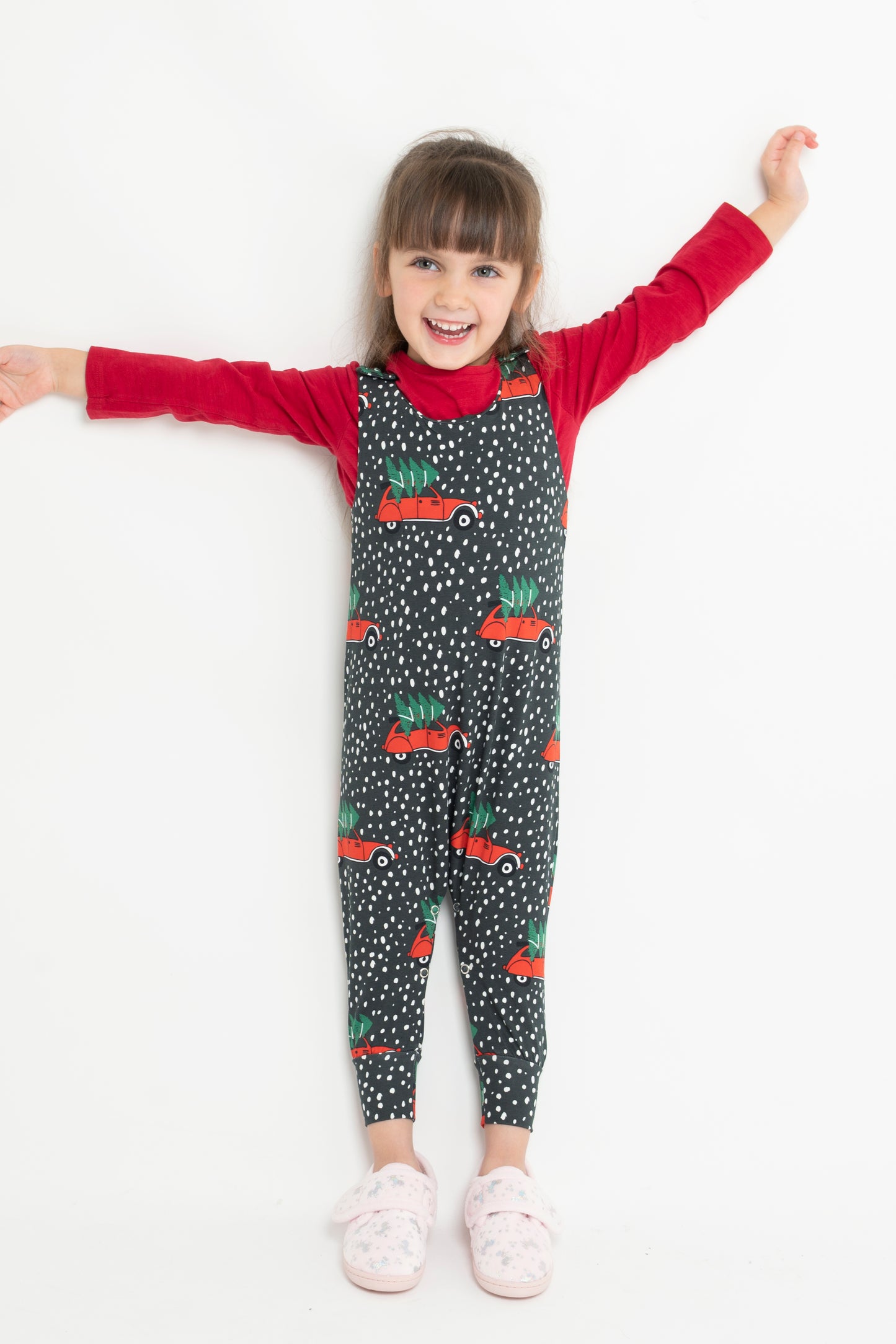 Christmas Cars Dungarees