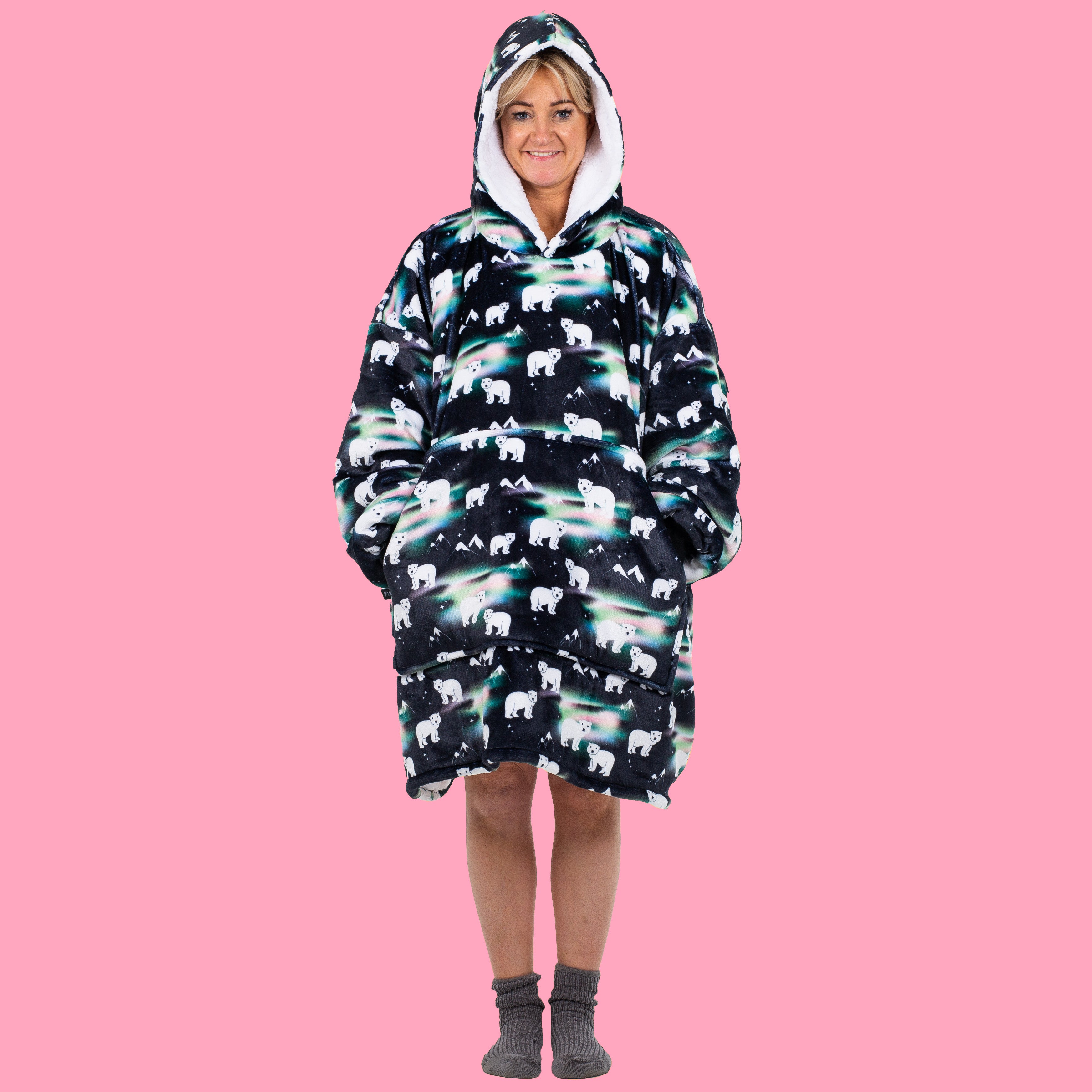 Bear camping hoodie sale