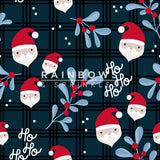 Santa Hat & Mistletoe Children's Cotton Jersey Leggings