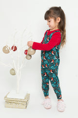 Christmas Robin Dungarees