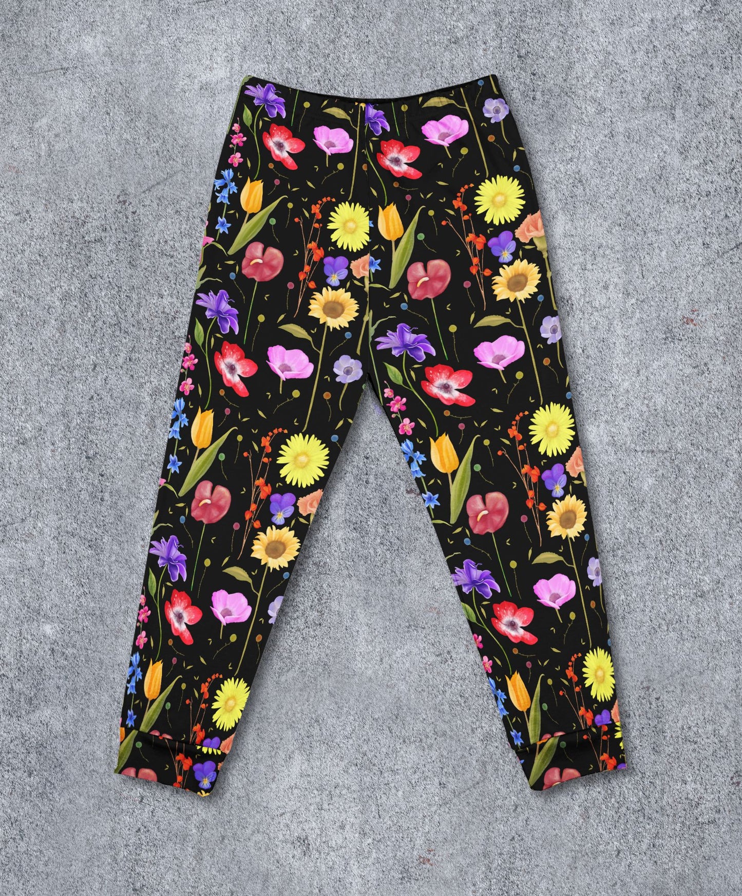 Happy Flowers (without faces) Children's Cotton Jersey Leggings