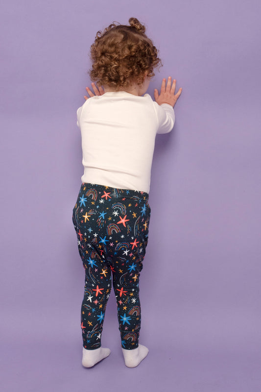 Shooting Stars Children's Cotton Jersey Leggings